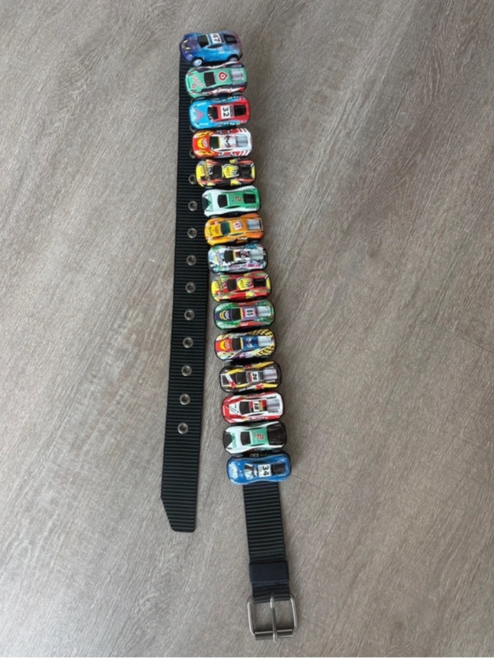 Toy car belt